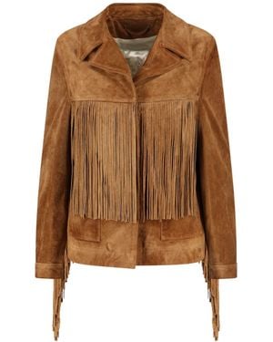Golden Goose Suede Jacket - Brown