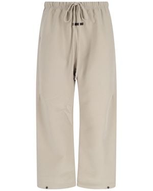 Fear Of God Logo Track Trousers - Natural