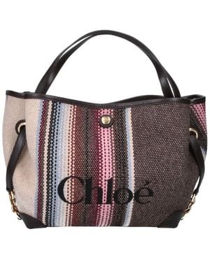 Chloé Small Tote Bag "Clover" - Brown