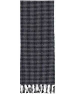 Destin Checked Scarf - Grey