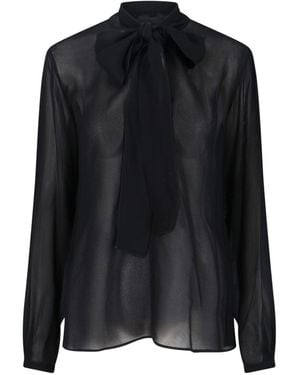 Alaïa Lavallière Shirt - Black