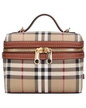 Burberry Borsa Vanity Mini "Check" - Rosa