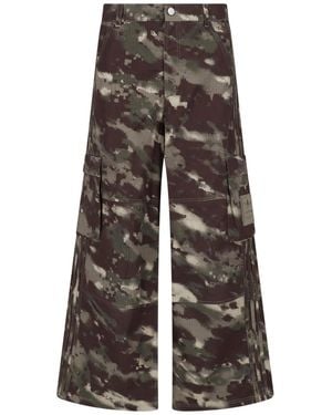 adidas Wide-Leg Cargo Pants - Multicolor
