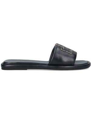 Tory Burch Sandals Upper: Ovine Leather - Black