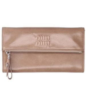 Miu Miu Shoulder Bag Logo - White