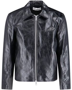 Our Legacy 100% Cow Leather Jacket - Black