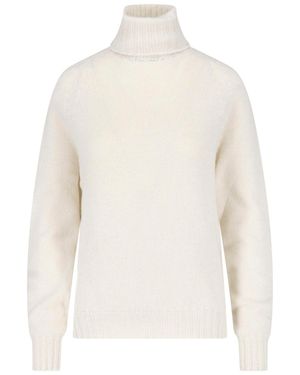 Ma'ry'ya Cashmere And Virgin Wool Jumper - White