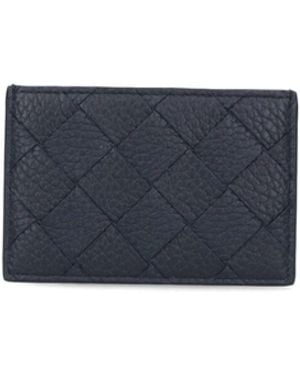 Bottega Veneta 'Intrecciato' Card Holder - Blue