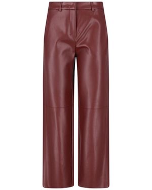 Max Mara Straight Trousers - Red