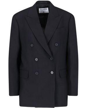 Filippa K Blazer Doppiopetto "Dani" - Blu