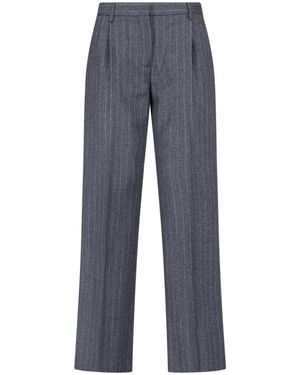 Lardini Virgin Wool Pants - Blue