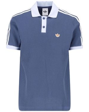 adidas Polo "Waffle Knit" - Blue