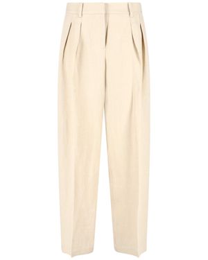 Frankie Shop 'Daytona' Wide Trousers - Natural
