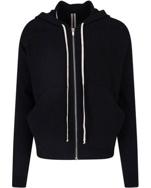 Rick Owens Cashmere Zip Hoodie - Blue
