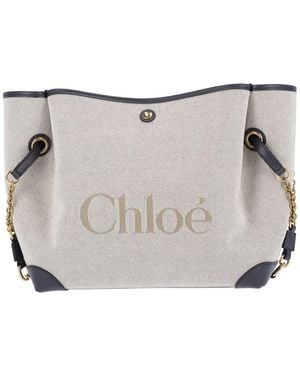 Chloé Tote Bag "Clover" - White