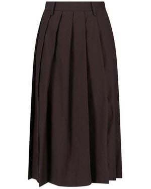 DUNST Midi Skirt - Brown