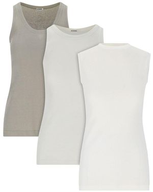 Jil Sander Tank Top Set Of 3 - White