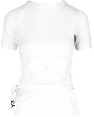 Y-3 T-Shirt Con Cintura - Bianco