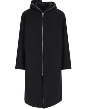Rick Owens Gimp Wool Coat - Black