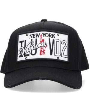 DSquared² Logo Baseball Cap - Black
