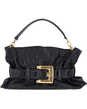 Balmain Large Shoulder Bag "Anthem" - Blue