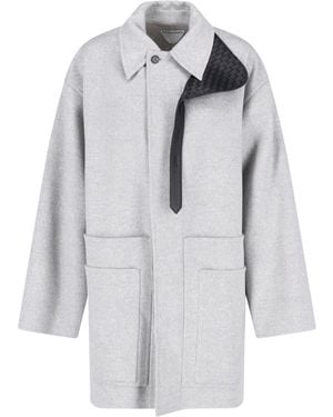 Bottega Veneta Wool Blend Jacket - Gray