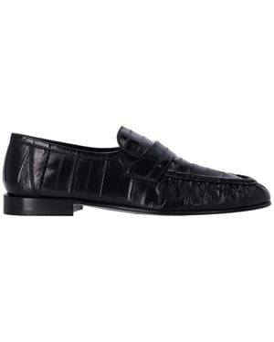 The Row Loafers "Soft" - Black