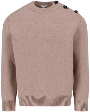 Bottega Veneta Maglia In Lana - Neutro
