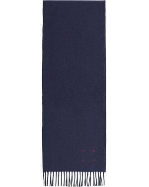 Destin Fringed Scarf - Blue