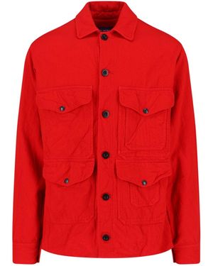 Junya Watanabe Wool Blend X Filson Deck Jacket - Red