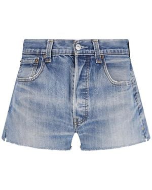 RE/DONE X Levi's Denim Shorts - Blue
