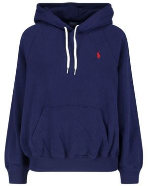 Polo Ralph Lauren Cotton Logo Hoodie - Blue