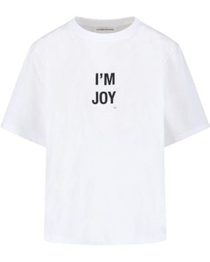 Victoria Beckham Logo T-Shirt - White