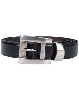 Versace Belts Calf Leather - Black