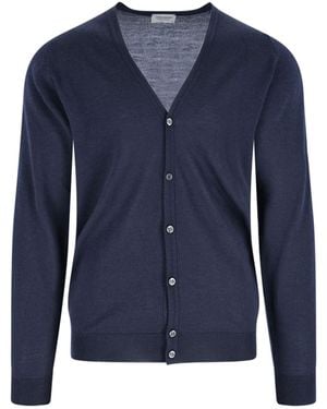 John Smedley 'Petworth' Cardigan - Blue
