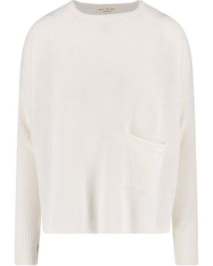 Ma'ry'ya Virgin Wool And Cashmere Sweater - White