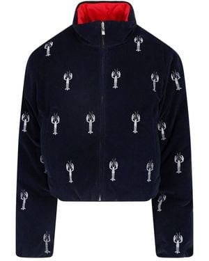 Thom Browne Reversible Cropped Jacket - Blue