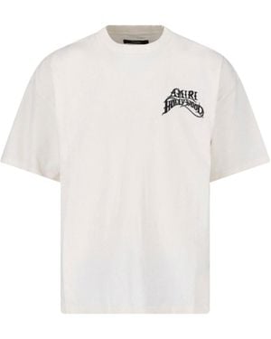 Amiri T-Shirt "Hollywood" - White