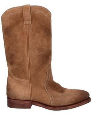 Jil Sander Suede Ankle Boots - Brown