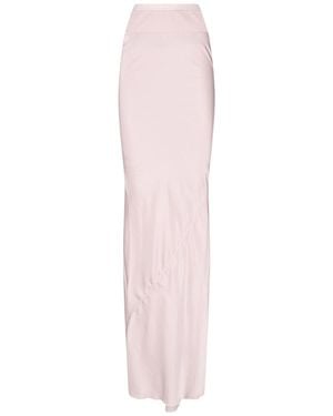 Rick Owens Maxi Draped Skirt - Pink