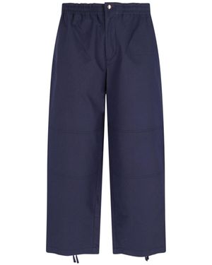 Moncler Genius X Gilga Farm By Donald Glover Logo Wide Trousers - Blue