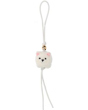 Loewe Pendant Charm "Chow Chow" - White