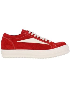 Rick Owens Low-Top Trainers "Vintage" - Red