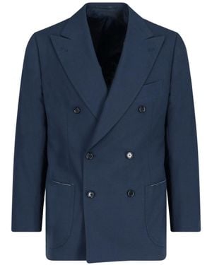 Cesare Attolini Blazer Doppiopetto - Blu