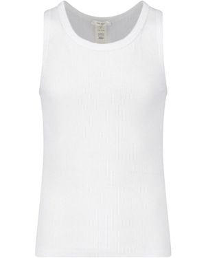 The Row Ribbed Tank Top - White