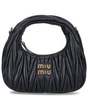Miu Miu "hobo Wander" Mini Bag - Black