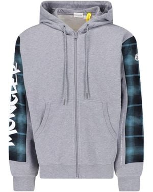 Moncler Genius X Fragment Hooded Zip Sweatshirt - Blue