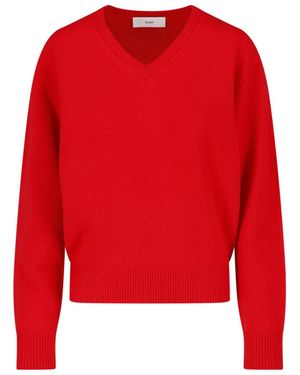 DUNST Maglione In Lana E Cashmere - Rosso