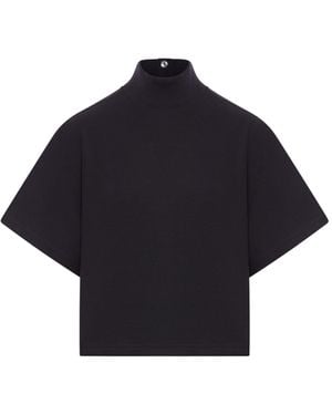 Alaia★アライア ロゴ入りブラックコットンTシャツ ALAIA(アライア) Tシャツ・カットソー(レディース) - 海外通販の