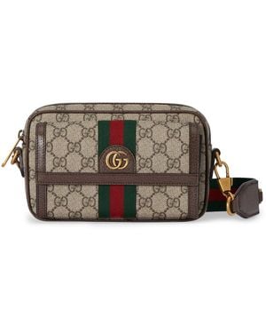 Gucci Ophidia Mini Bag Gg - Brown
